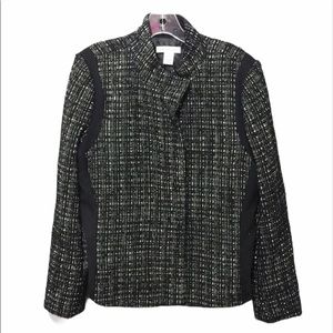 Liz Claiborne Coat Wool Blend Tweed-Style